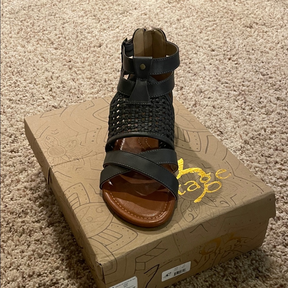 Elegant Black Strappy Sandals